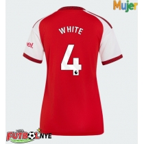 Camiseta Arsenal Ben White #4 Primera Equipación para mujer 2026-27 manga corta